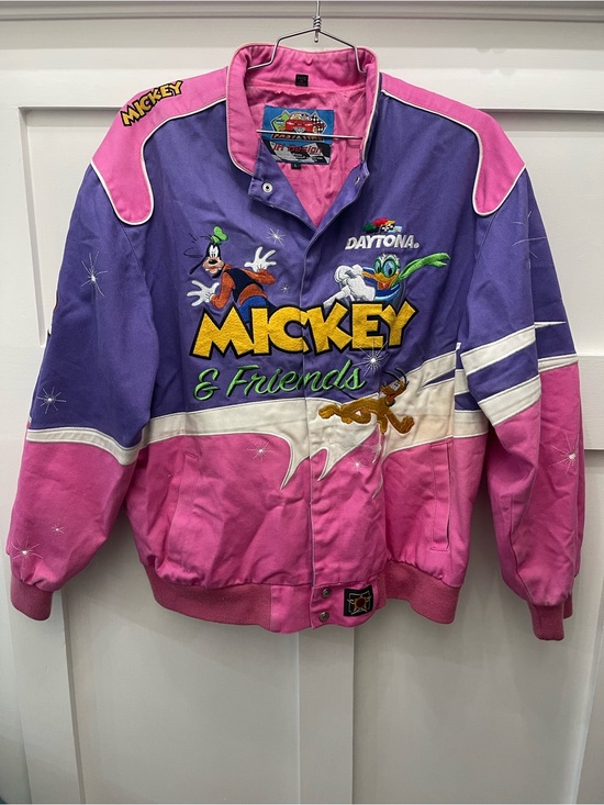 Disney Other - JH Design Vintage Disney Mickey & Friends Daytona 500 Jacket Size Large
